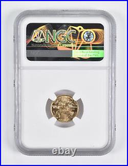 MS70 1987 $5 American Gold Eagle 1/10 Oz. 999 Fine Gold NGC Wrong Label 1699