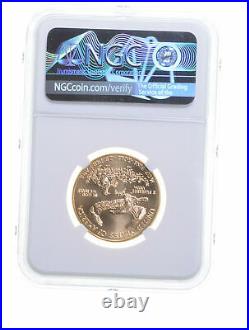 MS70 1998 $25 1/2 Oz. Gold American Eagle Graded NGC 6721