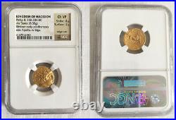 Macedonian Kingdom, Philip II (359-336 BC) Gold AV Stater, NGC Ch VF a gem coin