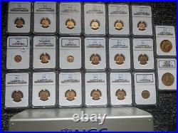 Massive Hoard of Twenty NGC Graded Gold Coins Indian Heads, St. Gaudens, Liberty