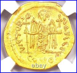 Maurice Tiberius AV Solidus Gold Byzantine Coin 582-602 AD Certified NGC AU