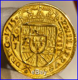 Mexico 1715 Fleet Royal 8 Escudos Ngc Gold Plt Shipwreck Pirate Treasure Coin
