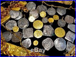 Mexico 1733 Klippe Finest We've Ever Seen 8 Reales Pirate Gold Coins Treasure
