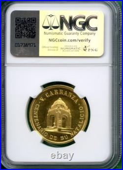 Mexico 1959 Medal Ngc Ms 66 16.64 Gram 0.900 0.4815 Oz Gold