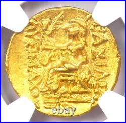 Mithradates VI AV Stater Gold Lysimachus Pontic Coin 120-63 BC NGC Choice AU
