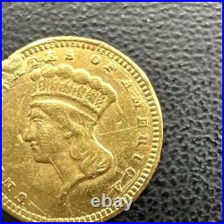 ND Gold Indian Princess One Dollar $1 Nice Gold Type 3 Coin LOVE TOKEN ND Gold Indian Princess One Dollar $1 Nice Gold Type 3 Coin LOVE TOKEN