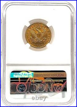 NGC MS62 1881 $5. Liberty Head Gold Half Eagle US Coin