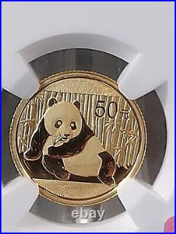 NGC MS70 2015 China Panda 1/10oz Gold Coin
