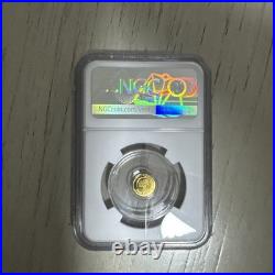 NGC MS70 Undated, Gold, 1/200 oz, Jolly Roger, Private Issue Variety