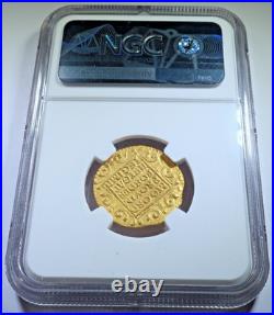 NGC MS-63 Akerendam Shipwreck Gold 1724 Netherland Ducat Dated BU 1700's Coin