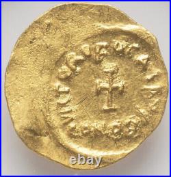 NGC MS GOLD Byzantine Empire Phocas 602-610 AD AV Tremissis Cross Bible Coin