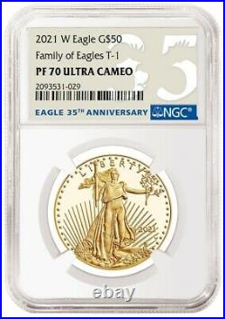 NGC PF70 2021-W 1 oz Proof Gold American Eagle One Ounce PRESALE