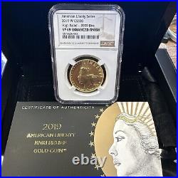 NGC SP69 2019-W American Liberty Gold $100 High Relief OGP With US MINT COA