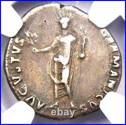 Nero AR Denarius Silver Ancient Roman Coin 54-68 AD Certified NGC VF