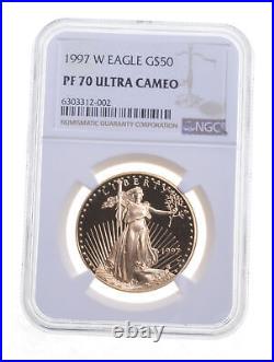 PF70 UCAM 1997-W $50 American Gold Eagle Graded NGC 5877