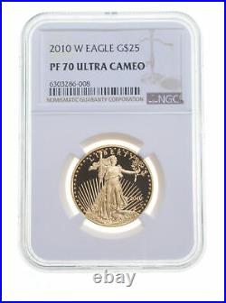 PF70 UCAM 2010-W $25 American Gold Eagle Graded NGC 5983