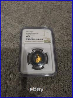 Palau Nd Gold $1 1001 Nights Magical Lamp Ngc Ms70