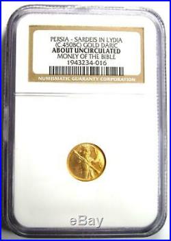 Persia Sardeis in Lydia AV Daric Gold Bible Hero Coin 450 BC Certified NGC AU