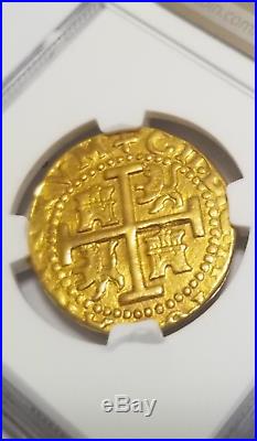 Peru 1700 8 Escudos Ngc 1715 Fleet Shipwreck Treasure Pirate Gold Coin Doubloon