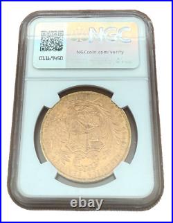 Peru 1965 Gold 100 Soles NGC MS64 Seated Liberty
