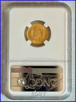 Peru 1966 ZBR 1/2 Libra Gold NGC MS65 SKU# 4015 Peru 1966 ZBR 1/2 Libra Gold NGC MS65 SKU# 4015