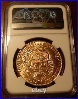 Peru 1967 Gold 100 Soles NGC MS64 Seated Liberty