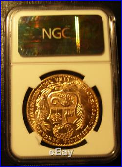 Peru 1967 Gold 100 Soles NGC MS-63 Seated Liberty