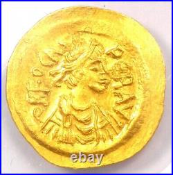 Phocas AV Semissis Gold Byzantine Coin 602-610 AD Certified NGC Choice AU