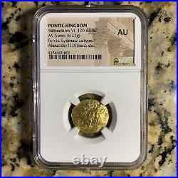 Pontic Kingdom Mithradates Alexander III The Great NGC Gold AV Stater Coin