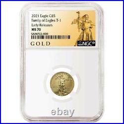 Presale 2021 $5 American Gold Eagle 1/10 oz. NGC MS70 ALS ER Label