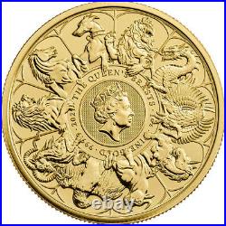 Presale 2021 U. K. 100 Pound 1 oz Gold Queen's Beast Completer Coin BU