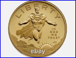 Presale 2025 W Gold Coin $50 Superman DC Comics 1/2 oz