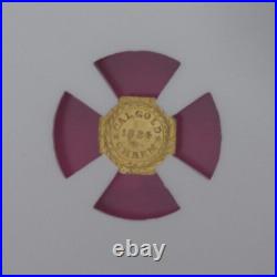 Proof Like 1884 California Gold Fractional Charm MS 63 PL Octagonal Rare NGC 361