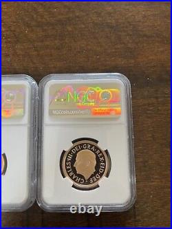 Queen's Memorial Sovereign 4 Coin 2022 Gold Proof Set NGC PF70 Ultra Cameo FR