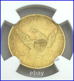 RARE-1839-O NGC AU 58 $2.5 Quarter Eagle Gold Coin