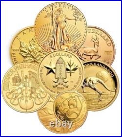 Random Year 1/10th oz Gold Coin Varied Condition Any Mint