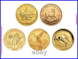 Random Year 1/10th oz Gold Coin Varied Condition Any Mint