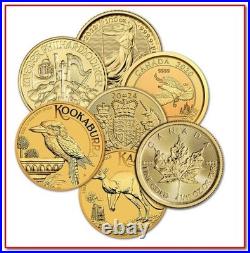 Random Year 1/10th oz Gold Coin Varied Condition Any Mint