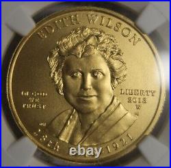 Rare 2013-W Edith Wilson NGC MS70 First Spouse $10 Gold Coin US Mint low mintage