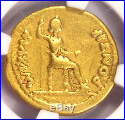 Roman Tiberius Gold AV Aureus Livia Coin 14-37 AD Certified NGC Choice Fine
