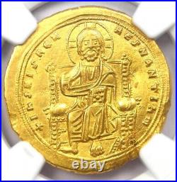 Romanus III AV Gold Nomisma Christ Coin 1028-1034 AD Certified NGC Choice AU