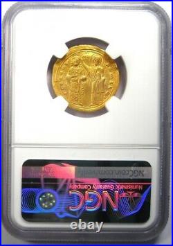 Romanus III AV Gold Nomisma Christ Coin 1028-1034 AD Certified NGC Choice AU