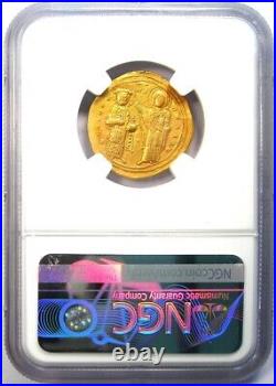 Romanus III AV Gold Nomisma Jesus Christ Coin 1028 AD NGC Choice XF 5/5 Strike
