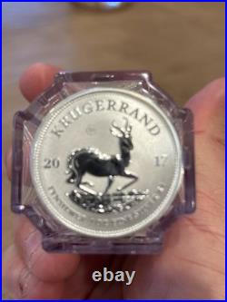 SEALED TUBE NGC GEM SPECIMEN 2017 SILVER KRUGERRAND 50th ANNIVERSARY