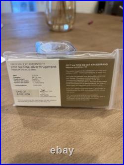 SEALED TUBE NGC GEM SPECIMEN 2017 SILVER KRUGERRAND 50th ANNIVERSARY