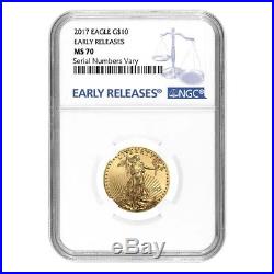 Sale Price 2017 1/4 oz Gold American Eagle NGC MS 70 Early Releases