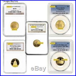 Sale Price US Mint Gold $5 Commemorative Coin NGC/PCGS MS/PF 70 Random Year