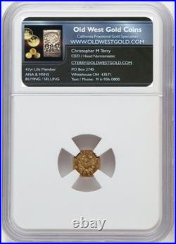 Sharp Strike 1853 Oct California Gold, Arms of Calif / NGC MS66 / OldWestGold