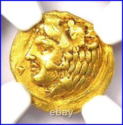 Sicily Syracuse Gold AV 20 Litrai Tetradrachm Dionysius Coin 406 BC NGC Ch VF Sicily Syracuse Gold AV 20 Litrai Tetradrachm Dionysius Coin 406 BC NGC Ch VF