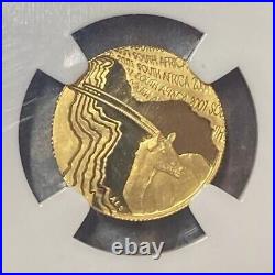 South Africa 2001 Wildlife Natura GEMSBOK 1/10 Oz Gold Proof Coin NGC PF69 ULCAM